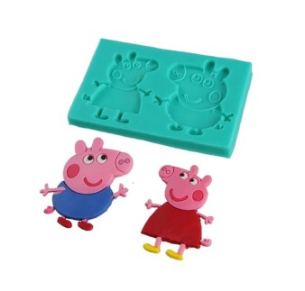 FORMA SILIKONOWA ŚWINKA PEPPA & GEORGE