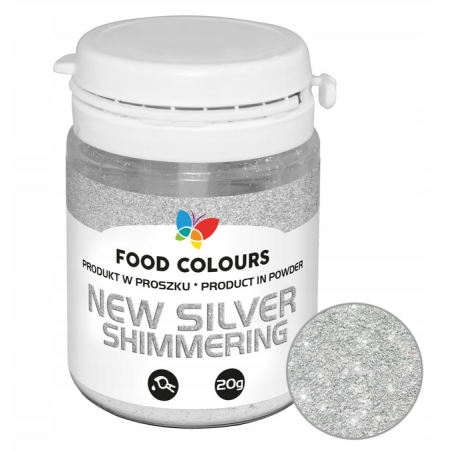 BARWNIK NEW SLIVER SHIMMERING SREBRNY (20 G)