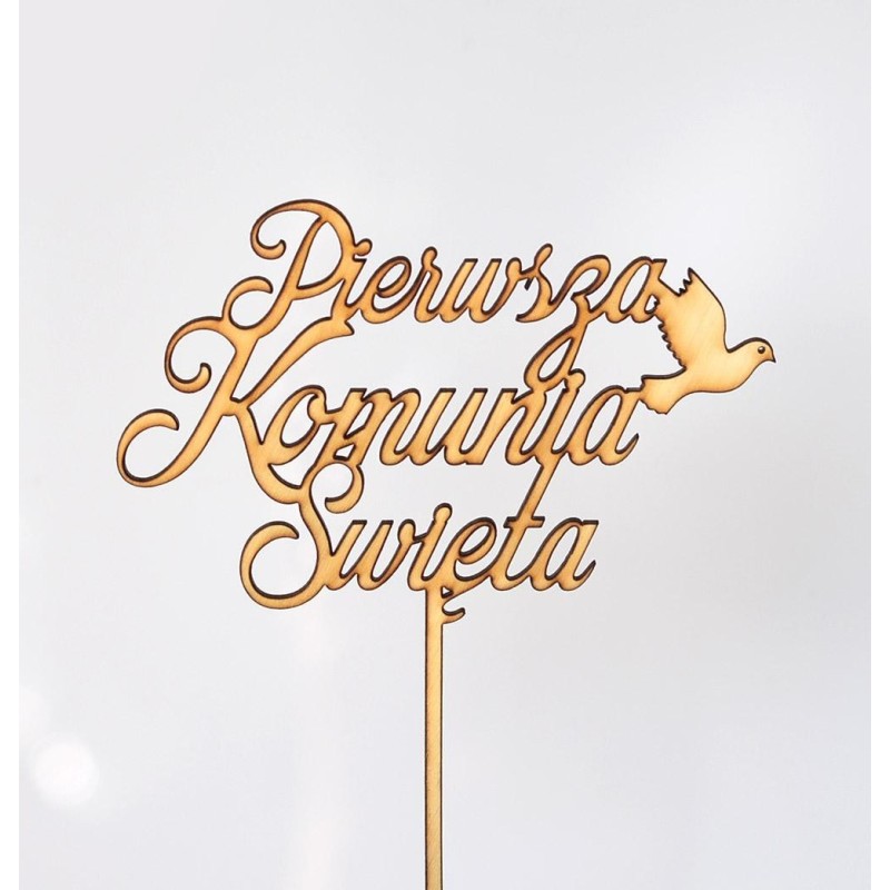 TOPPER PIERWSZA KOMUNIA ŚWIĘTA GOŁĄBEK (12CM) TOPPER PIERWSZA KOMUNIA ŚWIĘTA GOŁĄBEK (12CM)