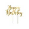 ZŁOTY TOPPER HAPPY BIRTHDAY  (15 CM)