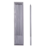 ŚWIECZKI PROSTE SREBRNE 14 CM (6 SZT)