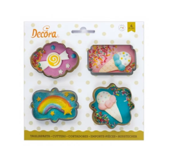 WYKRAWACZ MINI RAMKI PLAKIETKI ZESTAW (4 SZT)