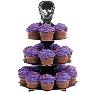 STOJAK NA MUFFINY I BABECZKI CZASZKA