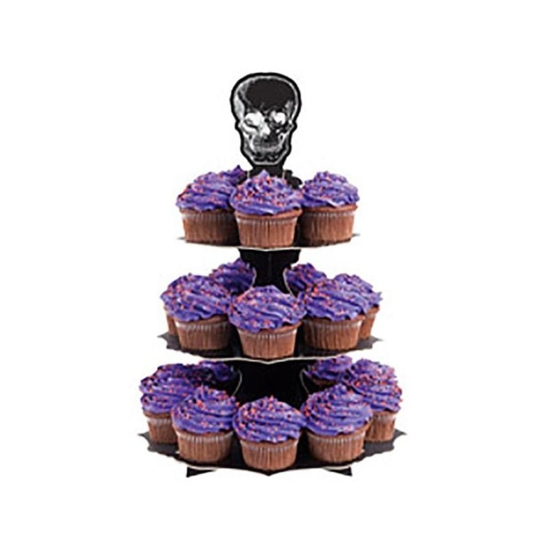 STOJAK NA MUFFINY I BABECZKI CZASZKA STOJAK NA MUFFINY I BABECZKI CZASZKA