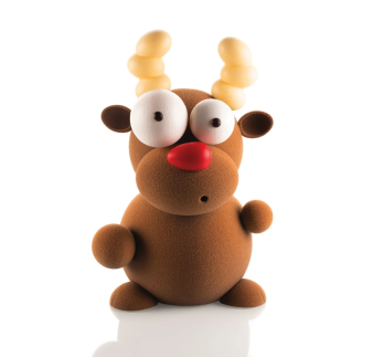 ZESTAW FORM DO CZEKOLADY KIT RUDOLF 3D (5 SZT)