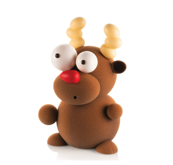 ZESTAW FORM DO CZEKOLADY KIT RUDOLF 3D (5 SZT)