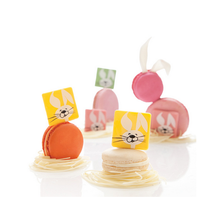 DEKORACJE CZEKOLADOWE FUNNY BUNNY (210 SZT)