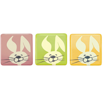 DEKORACJE CZEKOLADOWE FUNNY BUNNY (210 SZT)