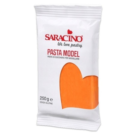 MASA CUKROWA DO FIGUREK POMARAŃCZOWA (250 G)
