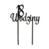 CZARNY TOPPER 18 URODZINY