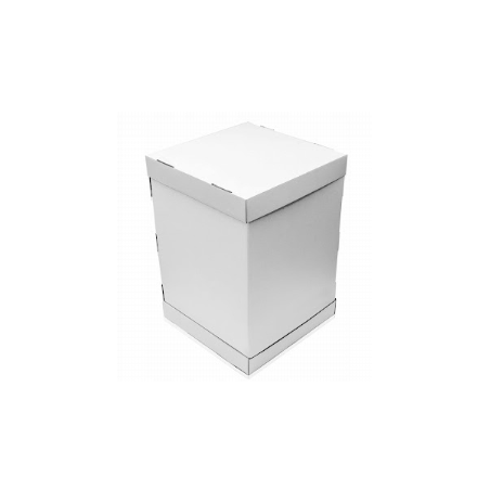 KARTON OPAKOWANIE NA TORT BIAŁY 340X340X450 MM