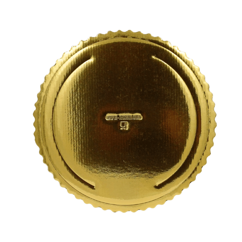 PODKŁAD POD TORT MICROTRIPLO OKRĄGŁY ZŁOTY (28 CM)