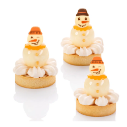 DEKORACJA CZEKOLADOWA GŁOWA BAŁWANA (135 SZT)