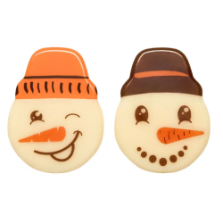 DEKORACJA CZEKOLADOWA GŁOWA BAŁWANA (135 SZT)