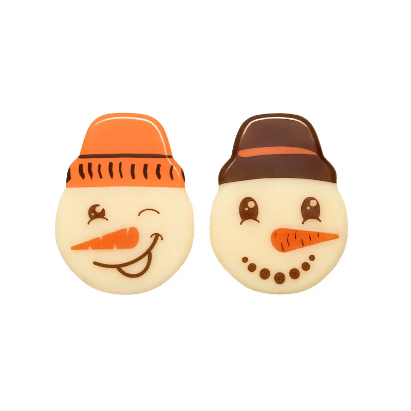 DEKORACJA CZEKOLADOWA GŁOWA BAŁWANA (135 SZT)