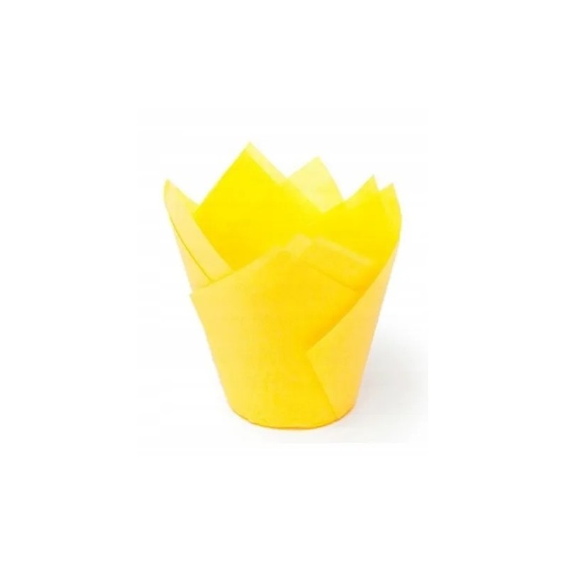 PAPILOTKI TULIPAN ŻÓŁTE (180 SZT)