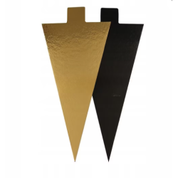 PODKŁADKA ZŁOTO-CZARNA TRÓJKĄT (1 SZT)