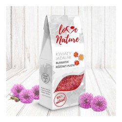 KWIATY JADALNE BŁAWATEK RÓŻOWY PŁATKI  (10 G)
