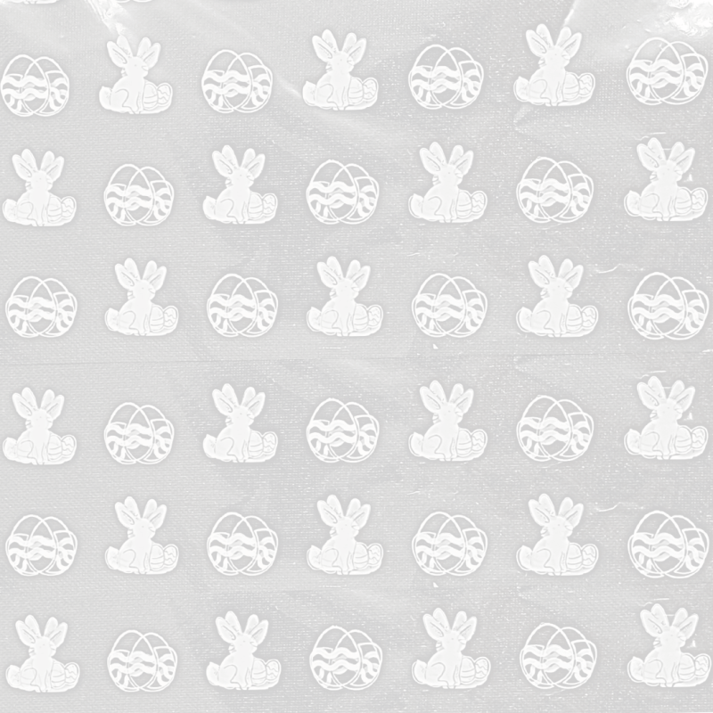 TOREBKI FOLIOWE Z NADRUKIEM ZAJĄCZKI WIELKANOCNE (1 SZT)