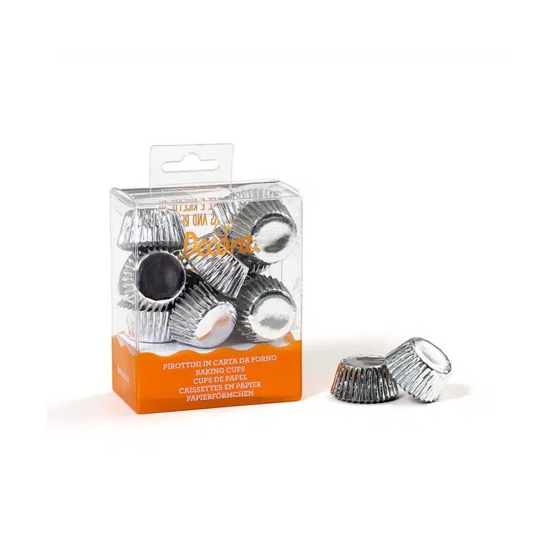 PAPILOTKI BON BON SREBRNE 27/17 MM (180 SZT)