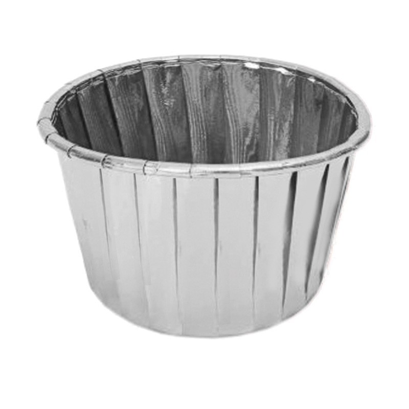 PAPILOTKI DO MUFFINEK SREBRNE (100 SZT)