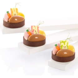 DEKORACJA CZEKOLADOWA FUNNY BUNNY (144 SZT)