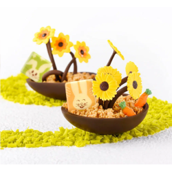 DEKORACJA CZEKOLADOWA FUNNY BUNNY (144 SZT)