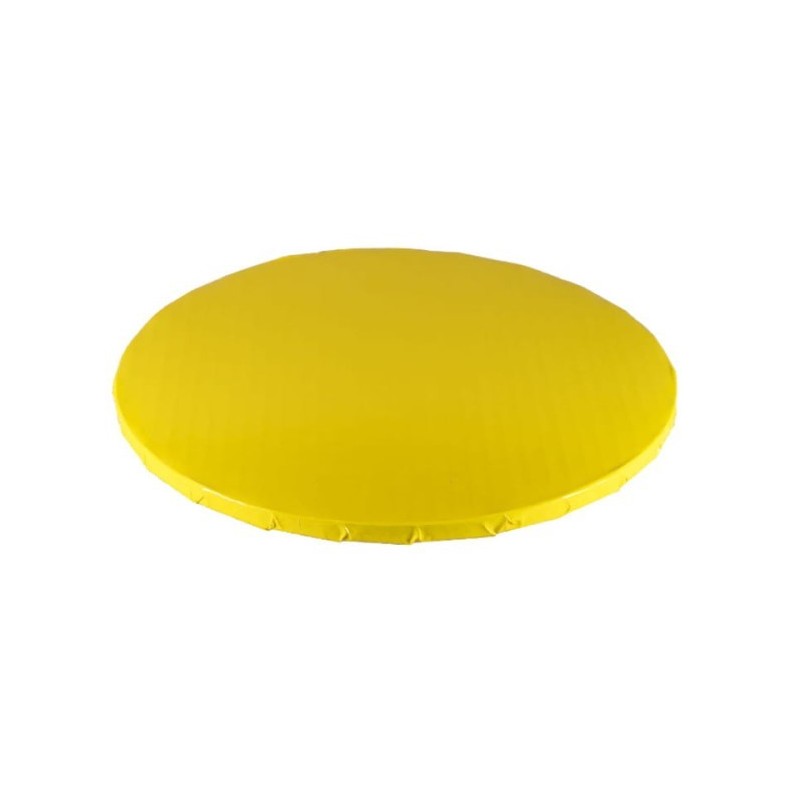 PODKŁAD POD TORT OKRĄGŁY ŻÓŁTY (25 CM)