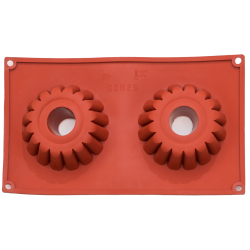 FORMA SILIKONOWA BABKA Z KOMINKIEM (2 GN)