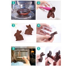 ZESTAW FORM DO CZEKOLADY ZAJĄC I KRÓLIK (2 SZT)