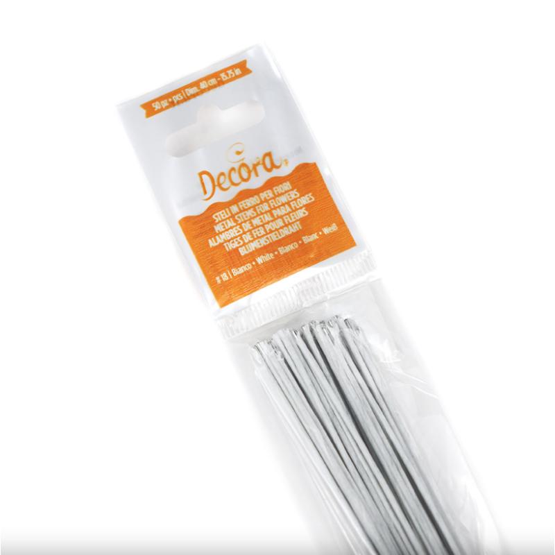 DRUTY FLORYSTYCZNE BIAŁE 26 (50 SZT)