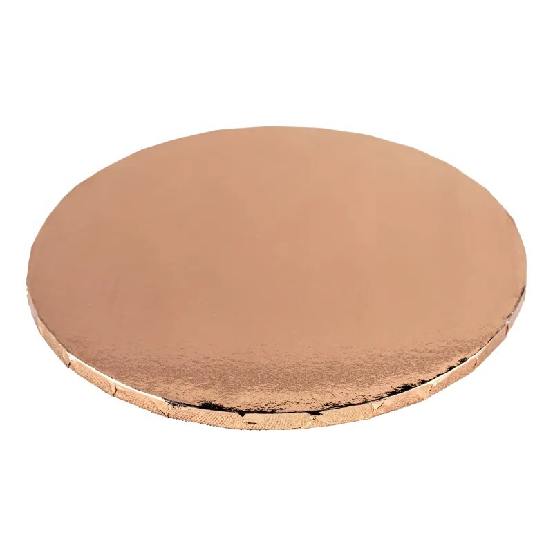 PODKŁAD CUKIERNICZY OKRĄGŁY ROSE GOLD (35 CM)