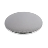 PODKŁAD CUKIERNICZY OKRĄGŁY SREBRNY (34 CM)