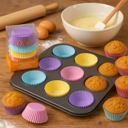 PAPILOTKI PASTELOWE MIX KOLORÓW (75 SZT)