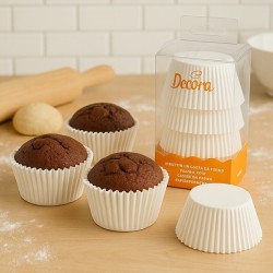 PAPILOTKI DO MUFFINEK JUMBO BIAŁE (60 SZT)