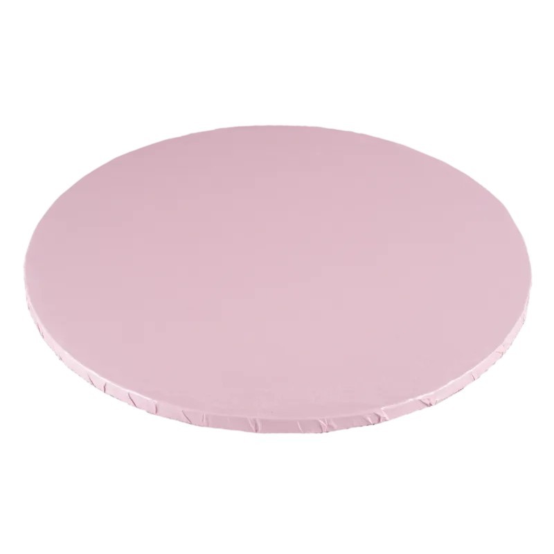 PODKŁAD CUKIERNICZY OKRĄGŁY BLADY RÓŻ (30 CM)