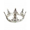 OZDOBA NA TORT SREBRNA KORONA KSIĘŻNICZKI (1 SZT)