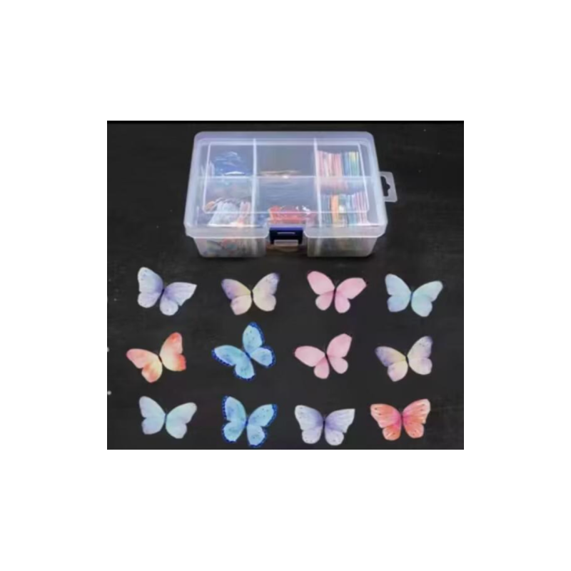 DEKORACJE MOTYLKI WAFLOWE (280 SZT)