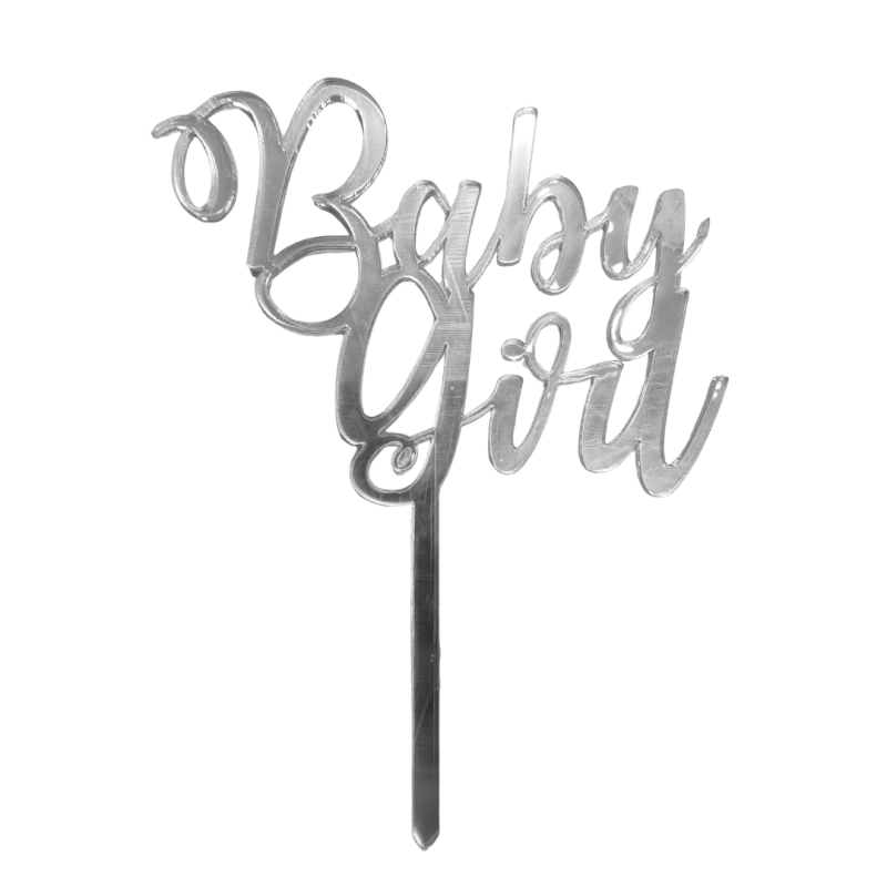 TOPPER SREBRNY BABY GIRL (1 SZT)