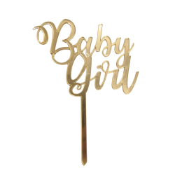 TOPPER ZŁOTY BABY GIRL (1 SZT)