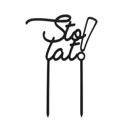 TOPPER STO LAT CZARNY (1 SZT)