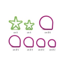 ZESTAW WYKRAWACZY RÓŻA (7 SZT)