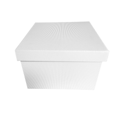 KARTON NA TORT PRĄŻKOWANY BIAŁY 360X250 MM