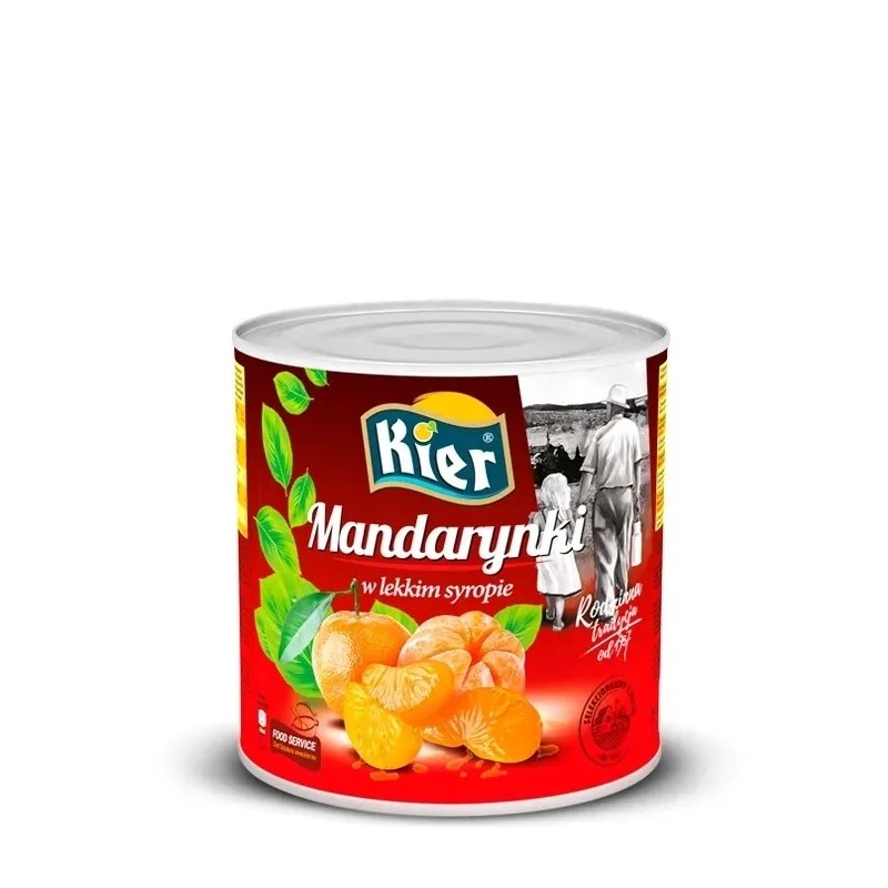 MANDARYNKA W LEKKIM W SYROPIE (2,65 KG)