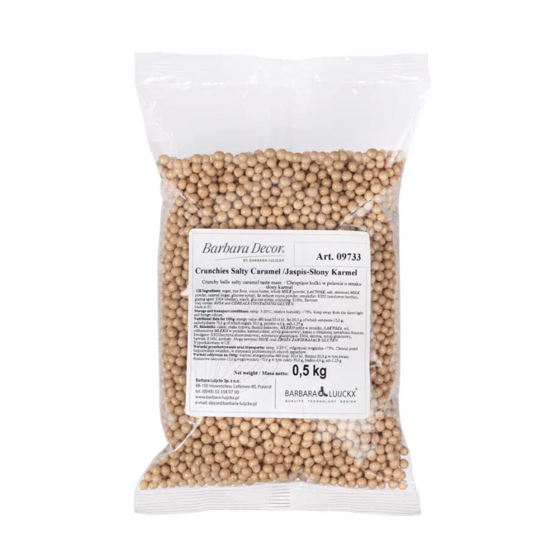 CHRUPIĄCE KULECZKI RYŻOWE JASPIS SŁONY KARMEL (0,5 KG)