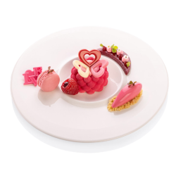 DEKORACJE CZEKOLADOWE SERCE W SERCU (126 SZT)