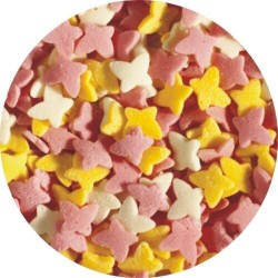 DEKORACJA CUKROWA KONFETTI MOTYLKI (40 G)