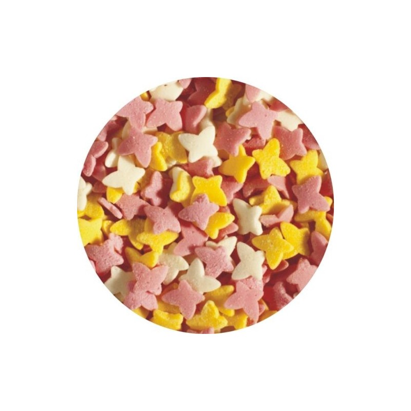 DEKORACJA CUKROWA KONFETTI MOTYLKI (40 G)