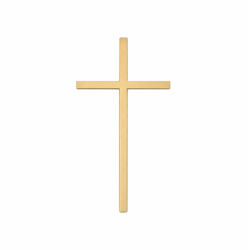 DEKORACJA KRZYŻ ZŁOTY (1 SZT)