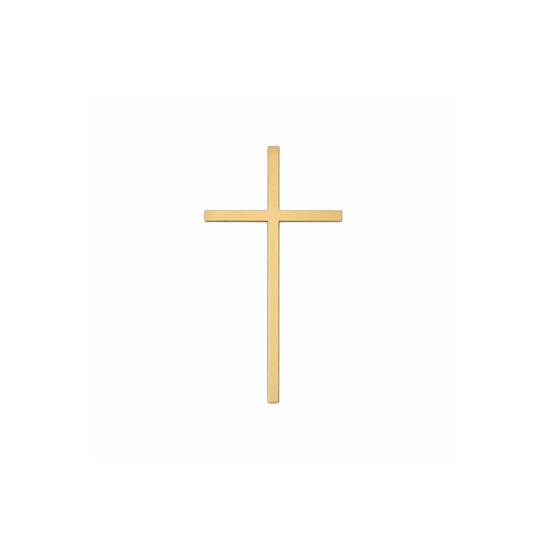 DEKORACJA KRZYŻ ZŁOTY (1 SZT)